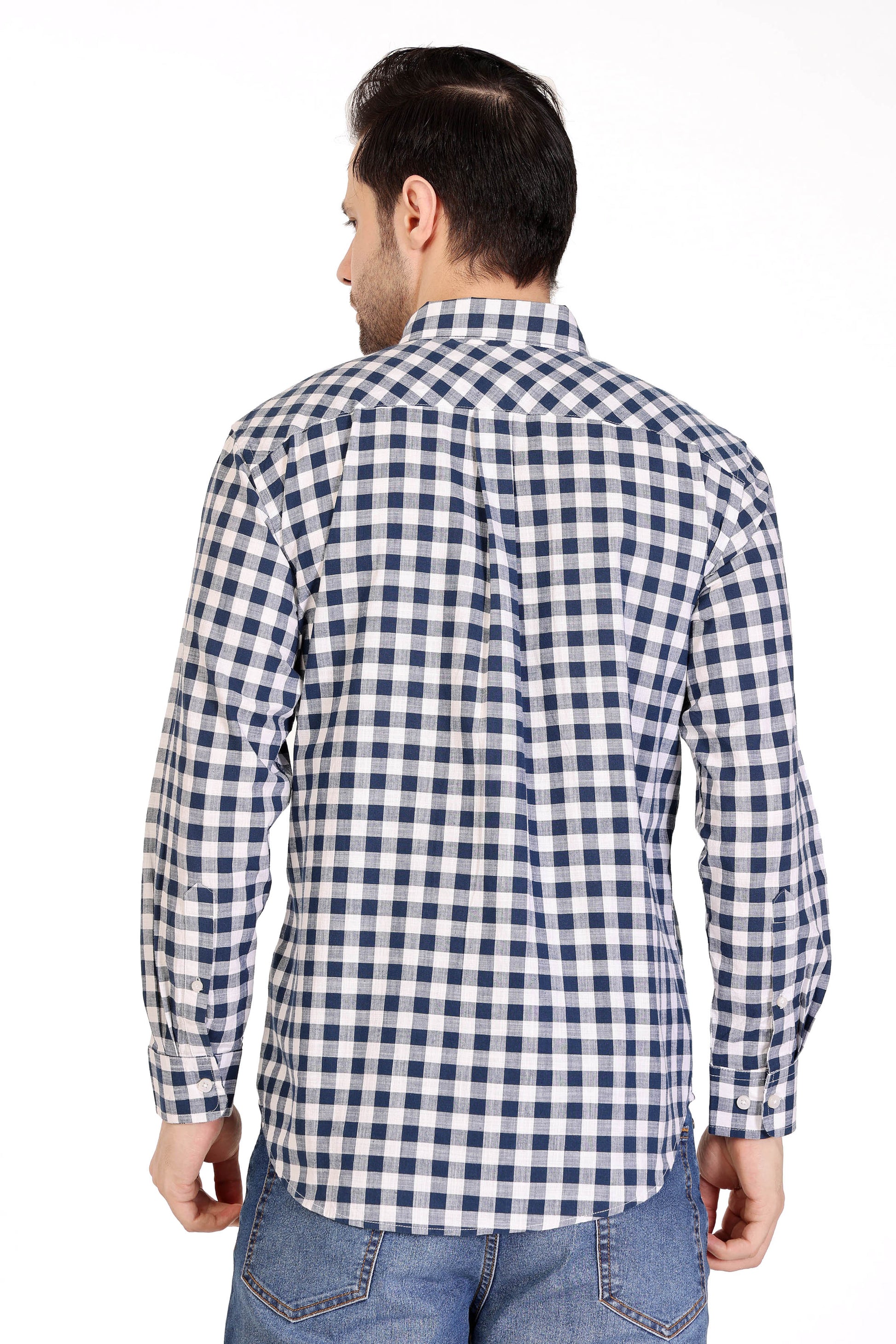 Mens Cotton Slub checks Shirt - extra image 5