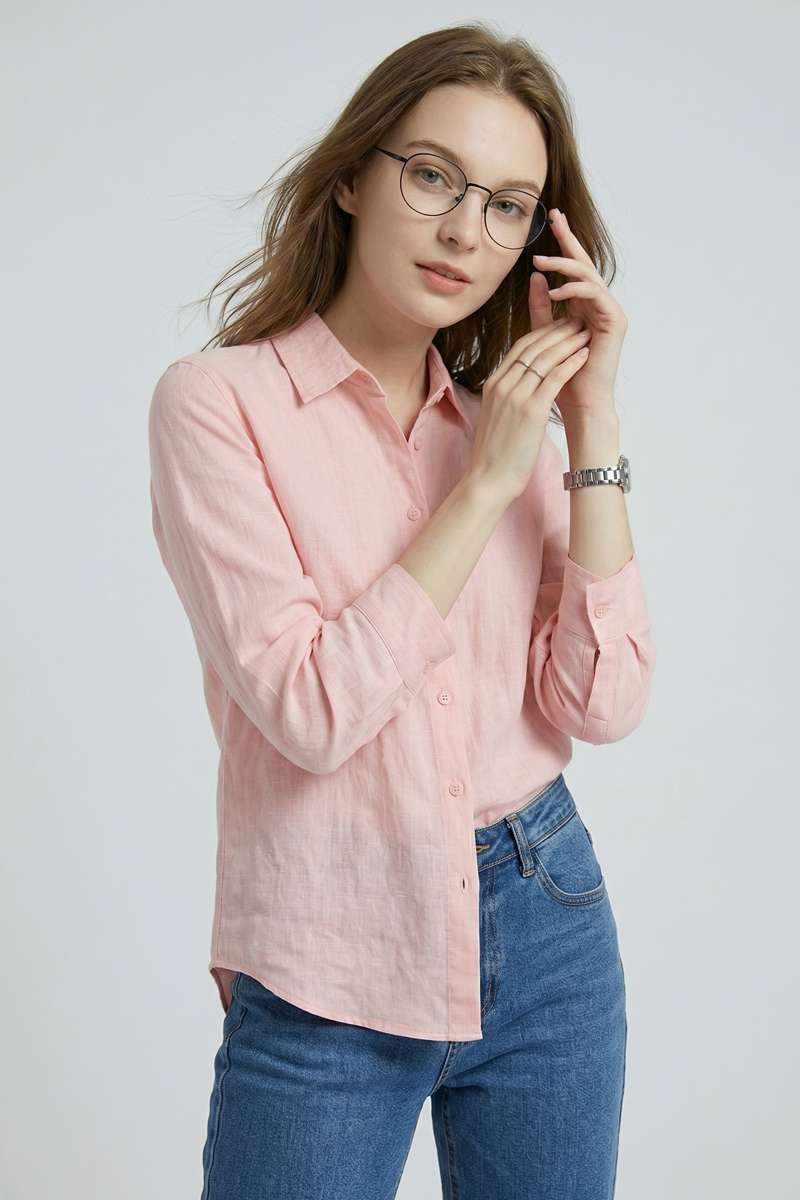 White  Linen Regular Shirt - extra image 2