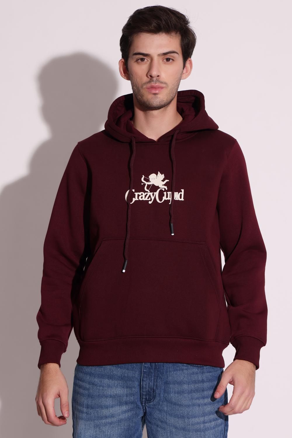 Men Cotton Hoodie with extra comfort - Brown