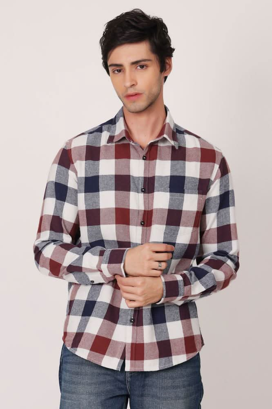 Mens Casual Wear Red Shirt