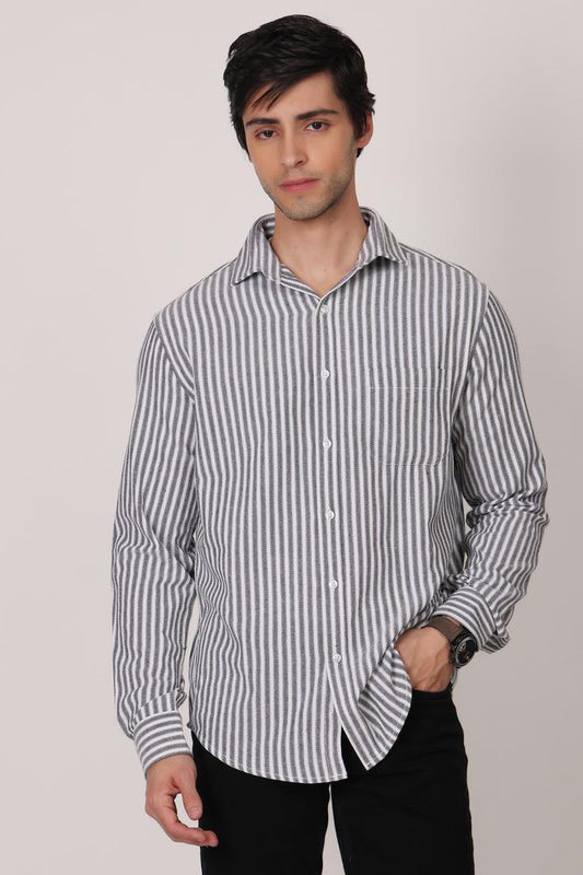 Mens Shirt - Beige Brown