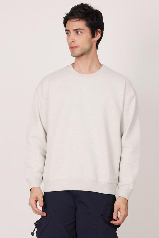 Mens Sweatshirts - Grey Melange